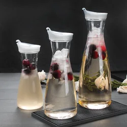 Transparent Water Bottle Juice Bottle Food Grade Plastic Water Juice Ice Tea Jug With Lid Water Pitcher Drinkware NJ71214