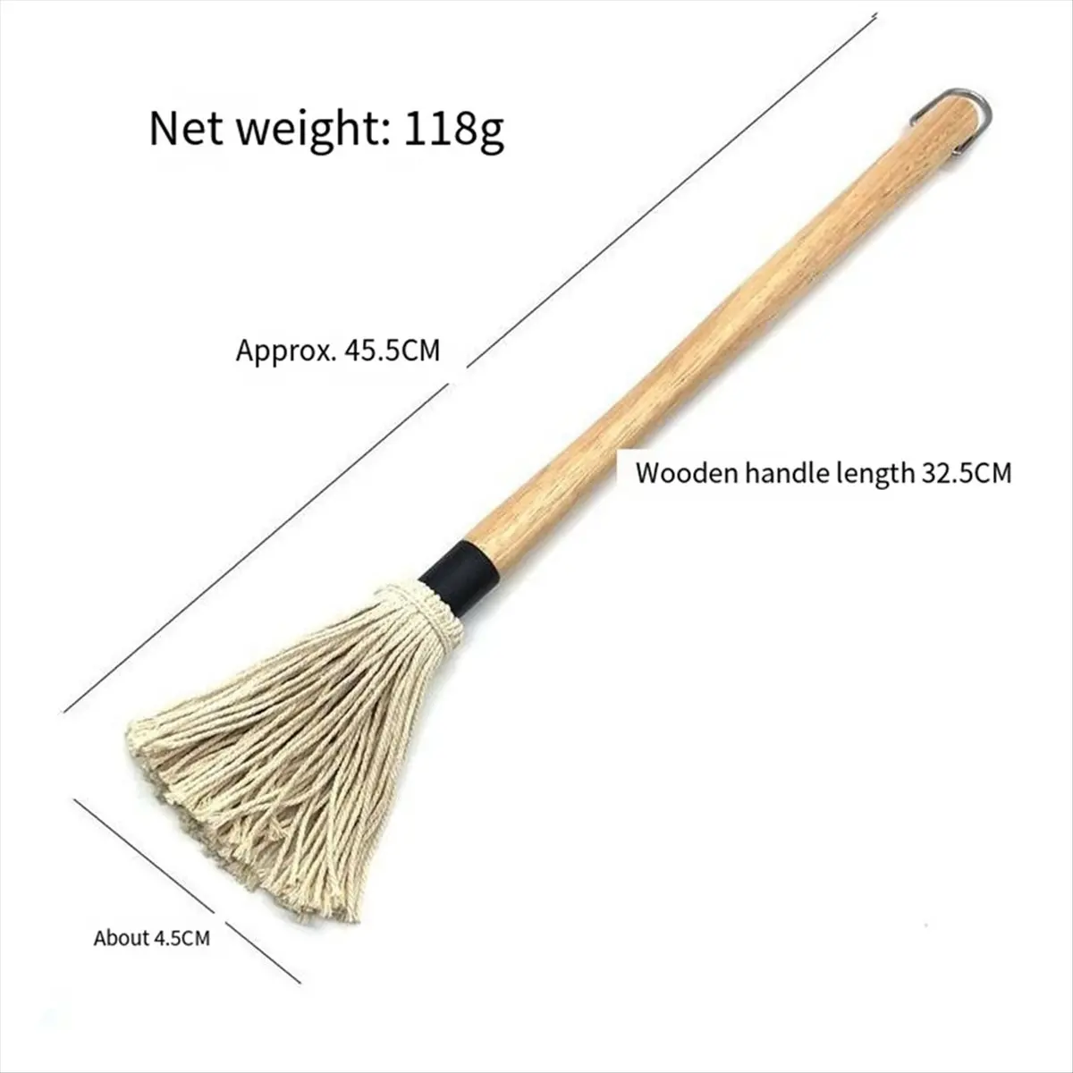 A20I BBQ Cotton Sweeper Wooden Handle Pure Cotton