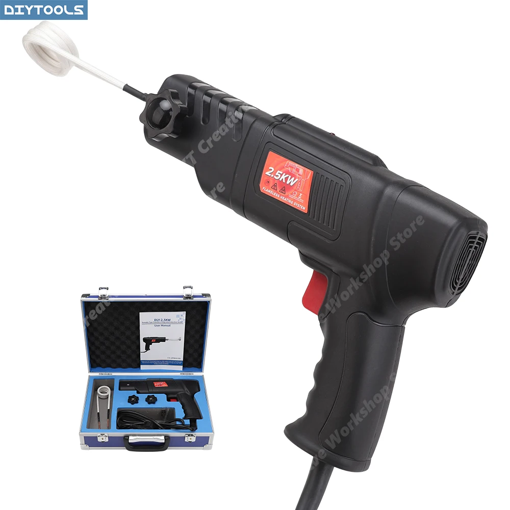 

Портативный индукционный нагреватель без пламени с магнитными катушками, набор для ремонта автомобилей, 110В/220В, 2500Вт, для автосервиса