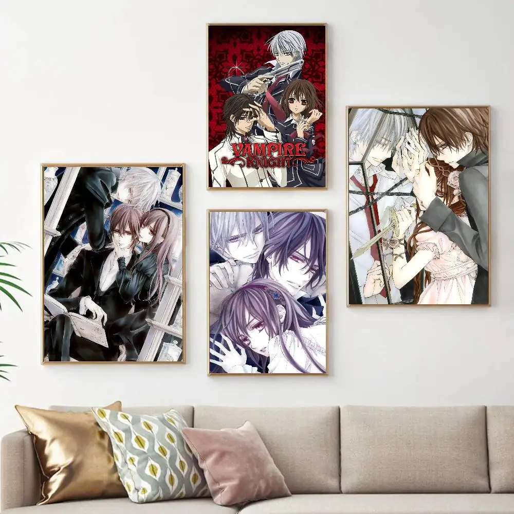 1PC Anime V-Vampire Knight Classic Vintage Posters HD Quality Wall Art Retro Posters For Home Room Wall Decor
