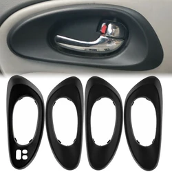 15214503 15214502 Inside Front Rear Door Handle Bezels Trim BLACK 15214506 15214507 For Chevy Trailblazer 2002-2009