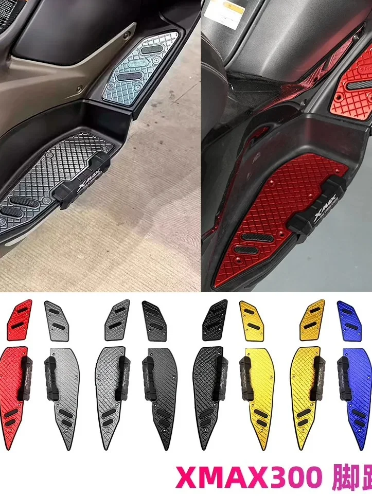 For Yamaha XMAX300 2017-2026 Anodized Anti-Corrosion Footrests Modification Enhanced Durability against Road Mud Water & Gravel