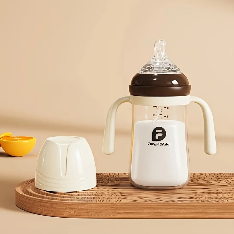 Newborn Baby Feeding Bottle with Handle Formula Straw Bottle Easy Grip Design Suitable for Baby's Small Hands