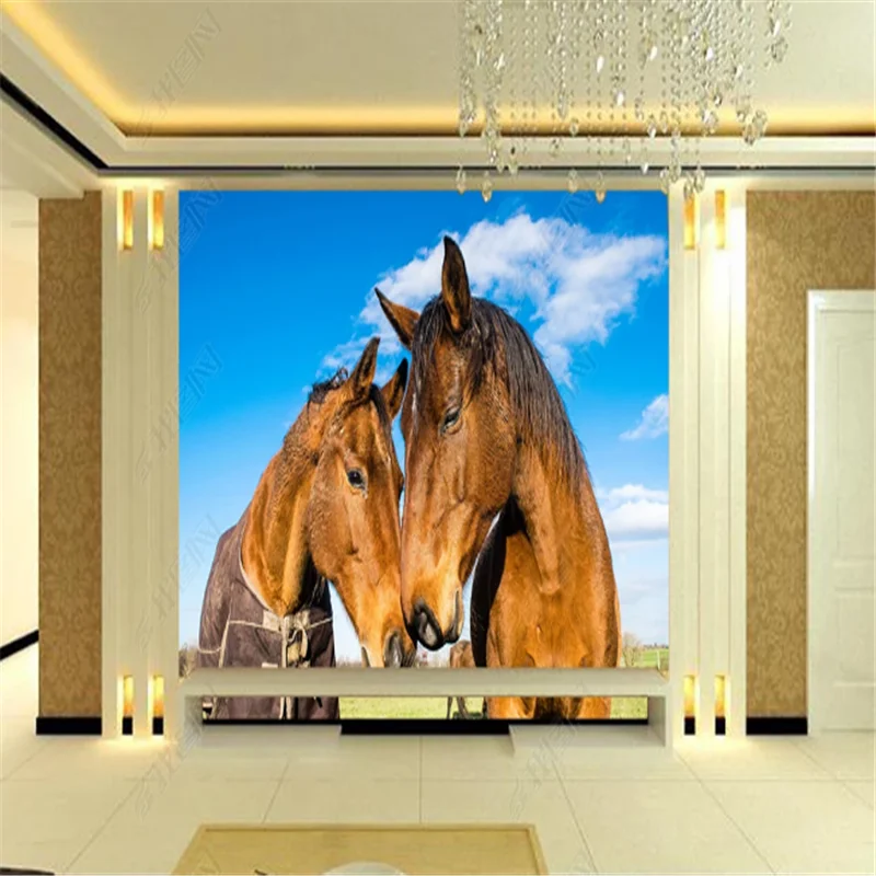 Modern prairie horse Wallpaper For Living Room TV background Mural Wall Paper Home Decor Bedroom wallpapers papel de parede