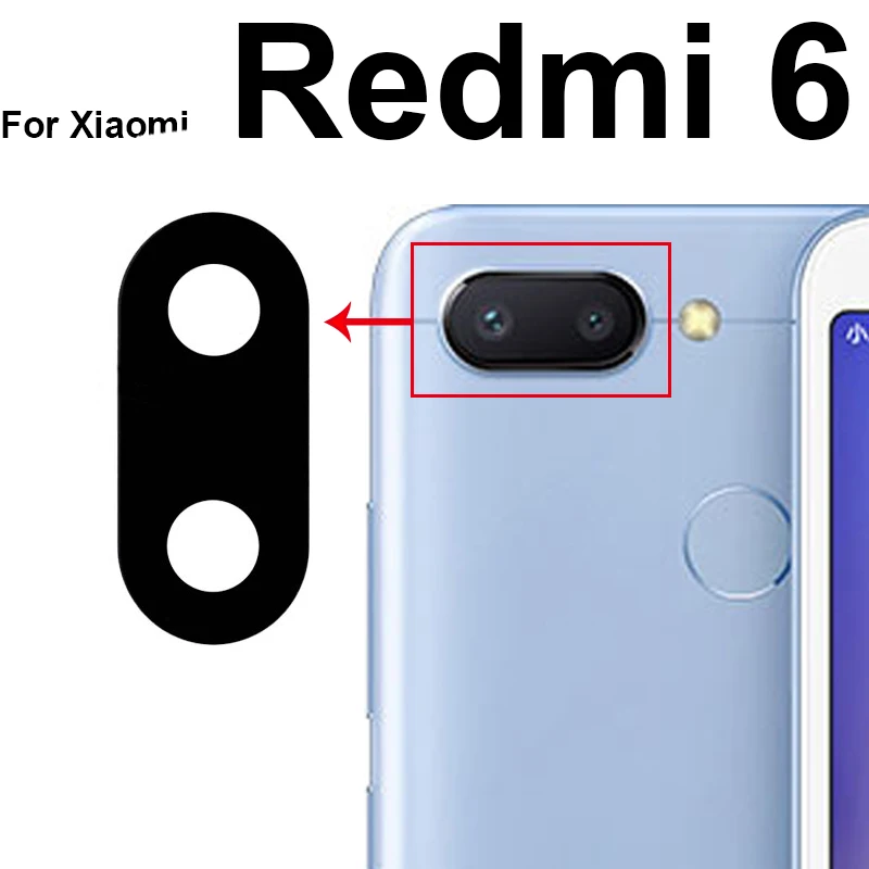 Back Rear Camera Glass Lens With Sticker Glue For Xiaomi Redmi 10 9 8 7 6 Pro 9T 9C 9A 8A 7A 6A Back Camera Glass Lens Adhensive