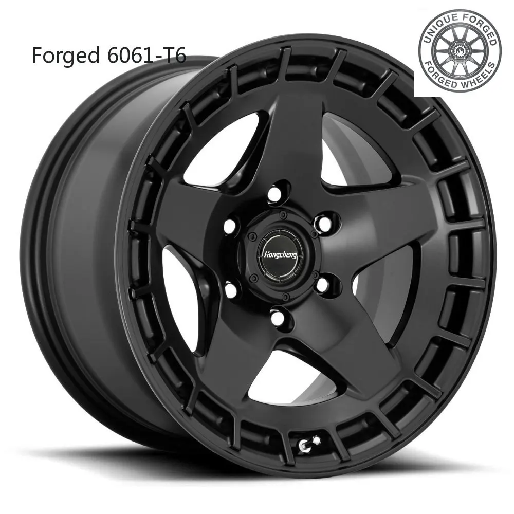 New model of 26Off Road Rims 6x139.7 Concave Forged Rims Alloy Aluminum New Design 17 18 20 Inch Wheels Black Gray Bronze Te37 4