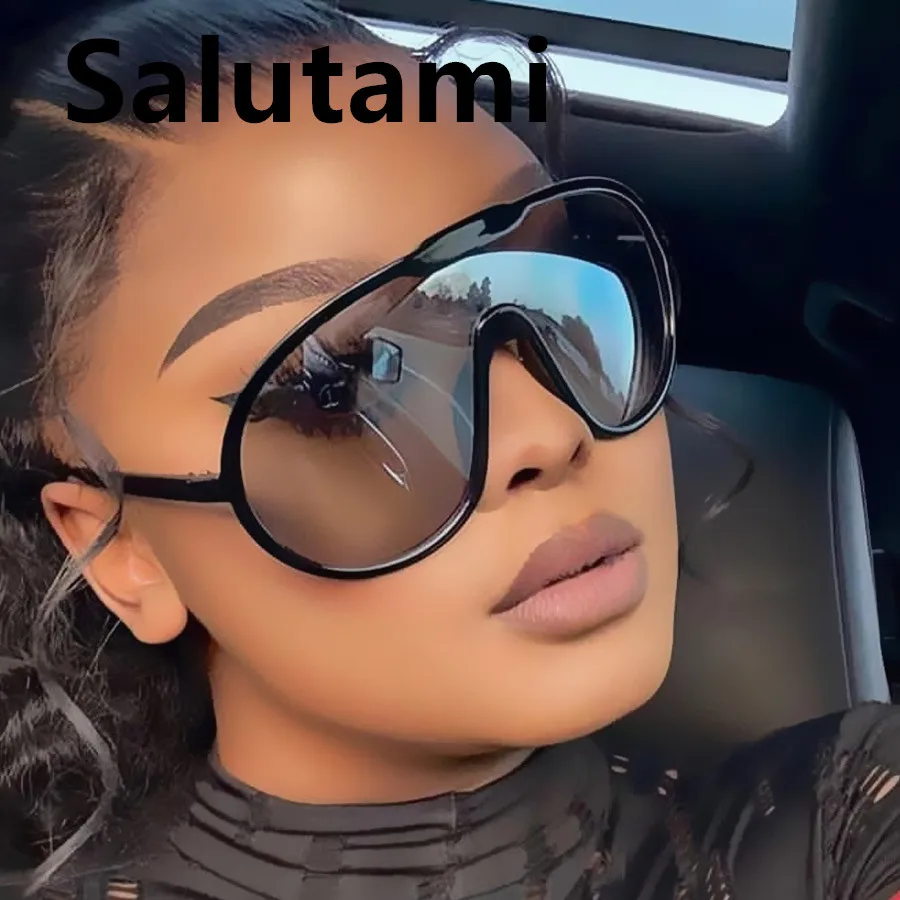 vintage oversize one piece silver mirror sunglasses women fashion shield sexy sun glasses ladies trendy Y2K eyewear uv400 shades