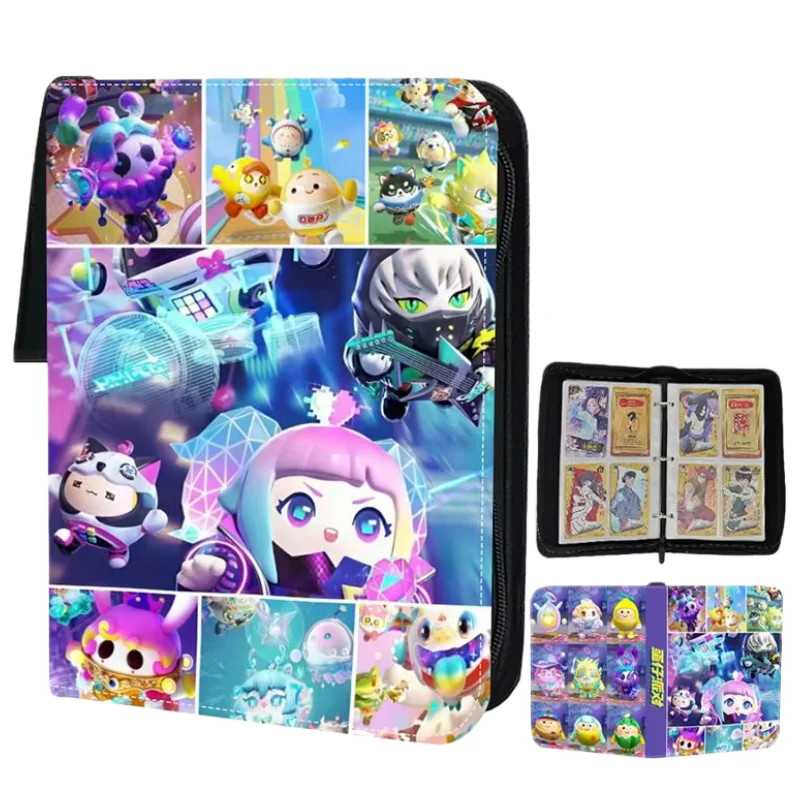 

Новый EggParty, 400 шт., коллекция игровых карт, переплет, альбом, книга, детская игрушка, держатель для карт на молнии из искусственной кожи, мультяшный тренд, Рождественский подарок