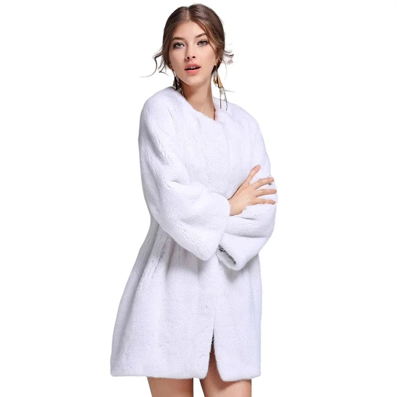 Profile loose long want a mink coat for women in Denmark the sable white mink fur