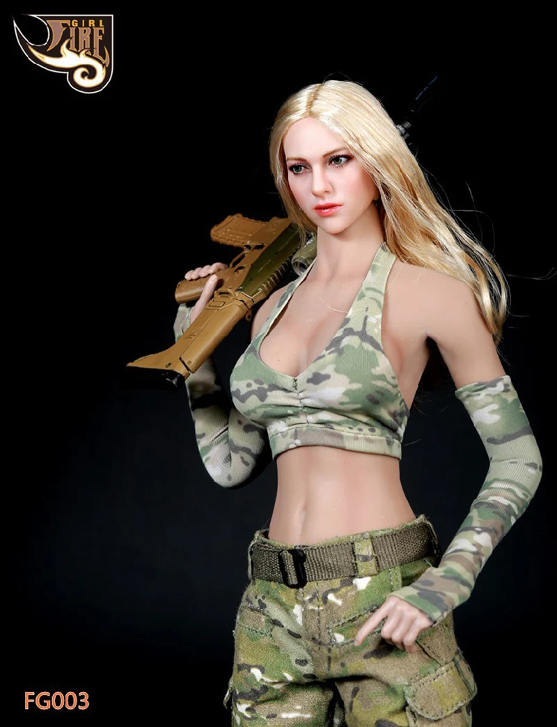 Fire Girl Speelgoed FG003 FG004 1/6 Vrouwelijke Soldaat Militaire Leger Uniform Camouflage Tactische Combat Pak Laarzen Voor 12 "Action Figure