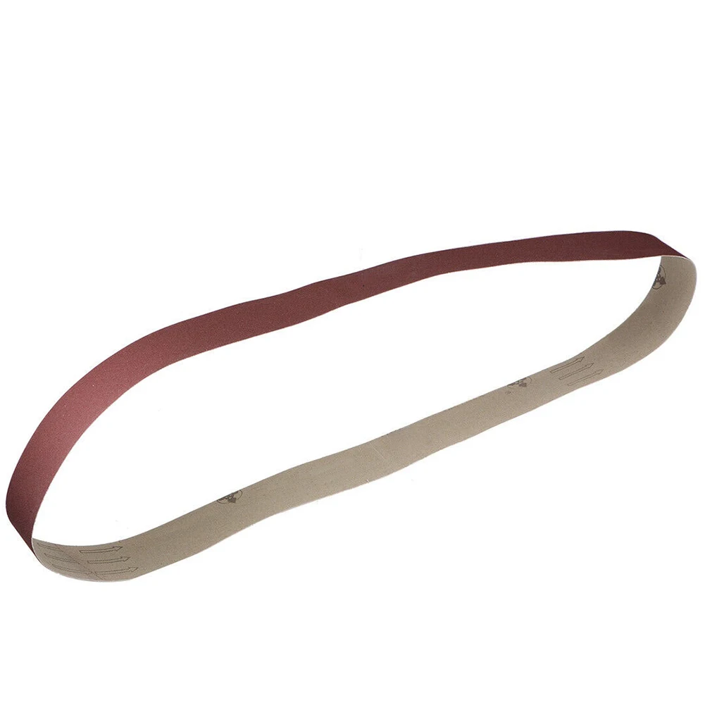 Professional Grade 1pc Red Brown Sanding Belt 50*1220mm for Coarse to Fine Grinding and Polishing Applications