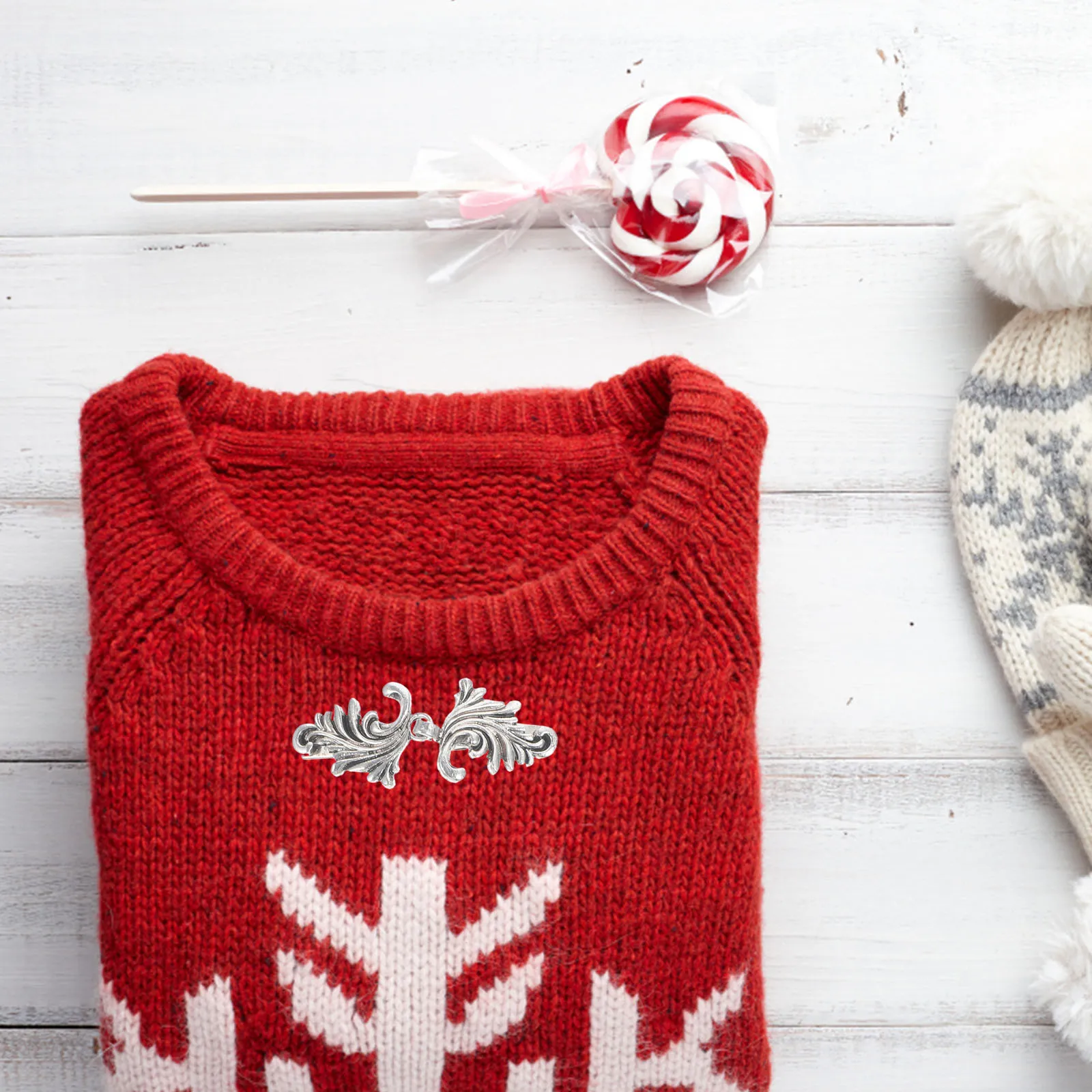 

5Pcs Vintage Cardigan Clip Sweater Clips Shawl Pin Cloak Broochs Elegant Collar Clasp for Party Wedding Dress Accessories