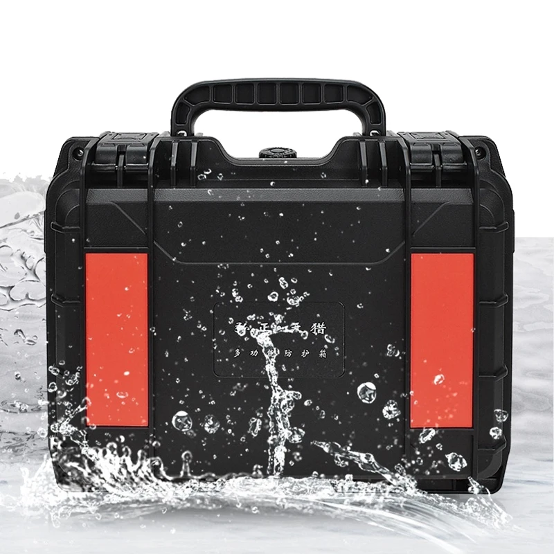 Heavy Duty Hard Safety Case Waterproof Shockproof Instrument Camera Lens Storage Box Crossbody Handheld