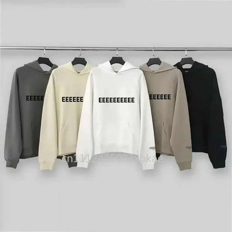 

Мужские худи оверсайз 20SS с классическим дизайном Double Line, с резиновым логотипом, дизайнерские брендовые хлопковые толстовки для пар