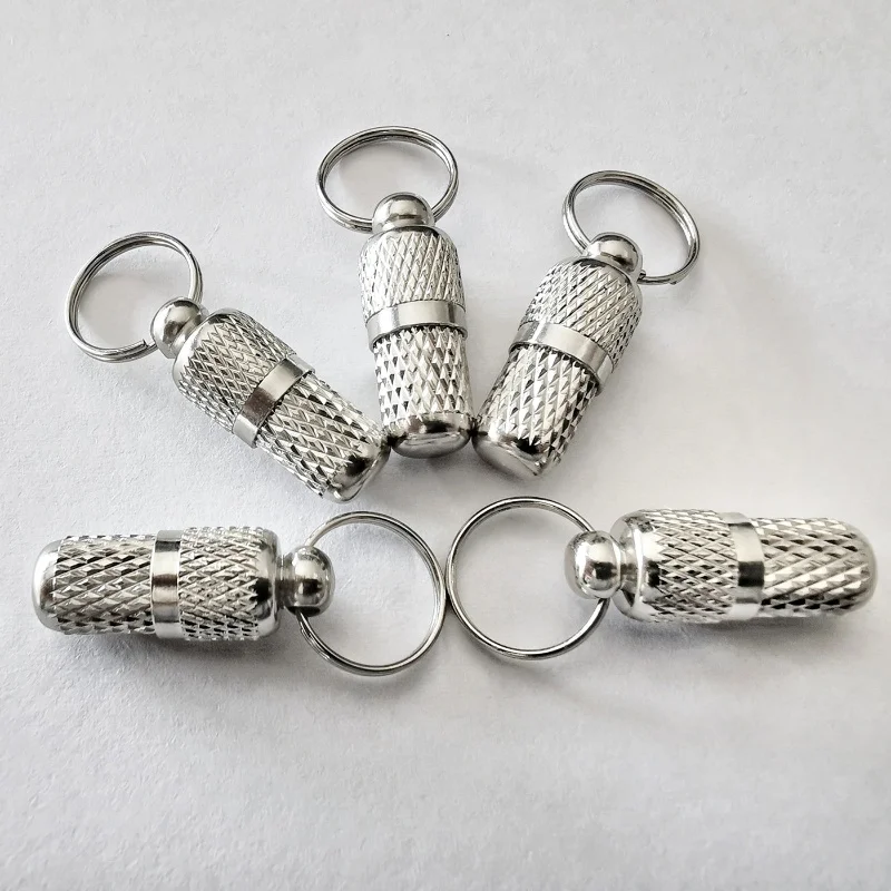 Metal Pet ID Tag with Storage Tube Anti-Lost Dog Cat Collar Accessory with Name Address Safety Pendant for Pets Identification