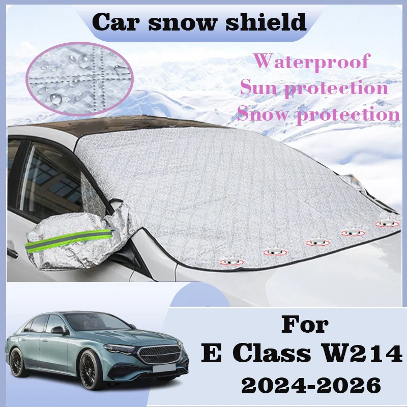 

Auto Snow Cover For Mercedes Benz E Class Sun Visor W214 2024-2026 Front Windshield Cover Sunshades Sunshade Cars Accessories