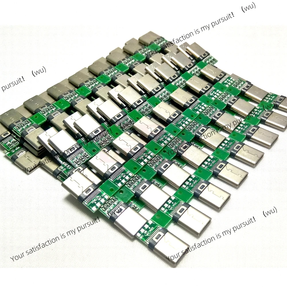 10PC DIY OTG USB-3,1 Schweißen Männlichen jack Stecker USB 3,1 Typ C Stecker mit PCB Board Stecker daten Linie Terminals für And