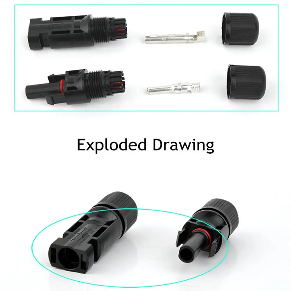 5 Pairs/Lot Solar Connectors with 2pcs Spanner Waterproof Solar Panel Connector SOLAR PV Connector For Solar cable usb connector
