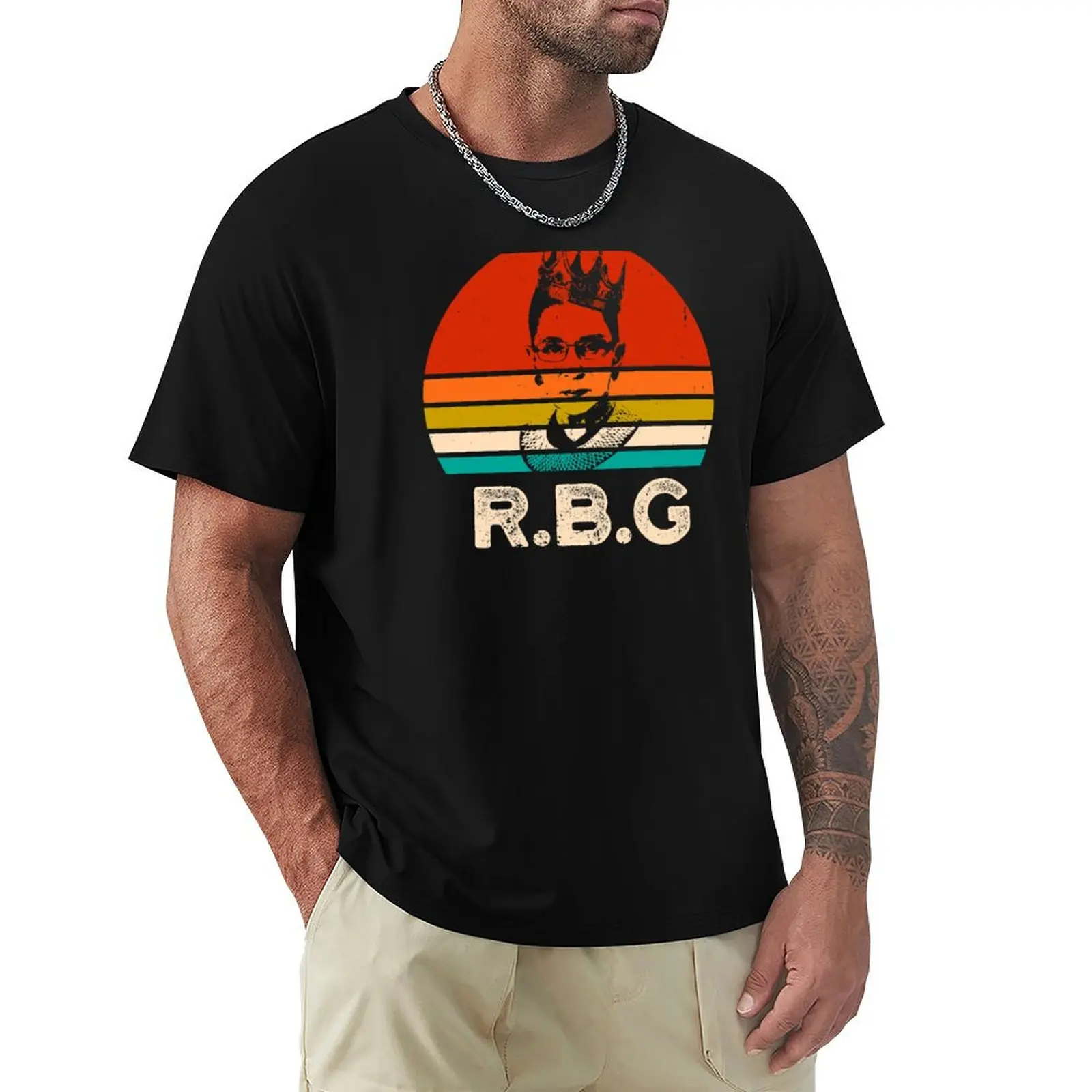 Vintage Notorious RBG Ruth Bader T-Shirt Casual Street Style Short Sleeve Tee