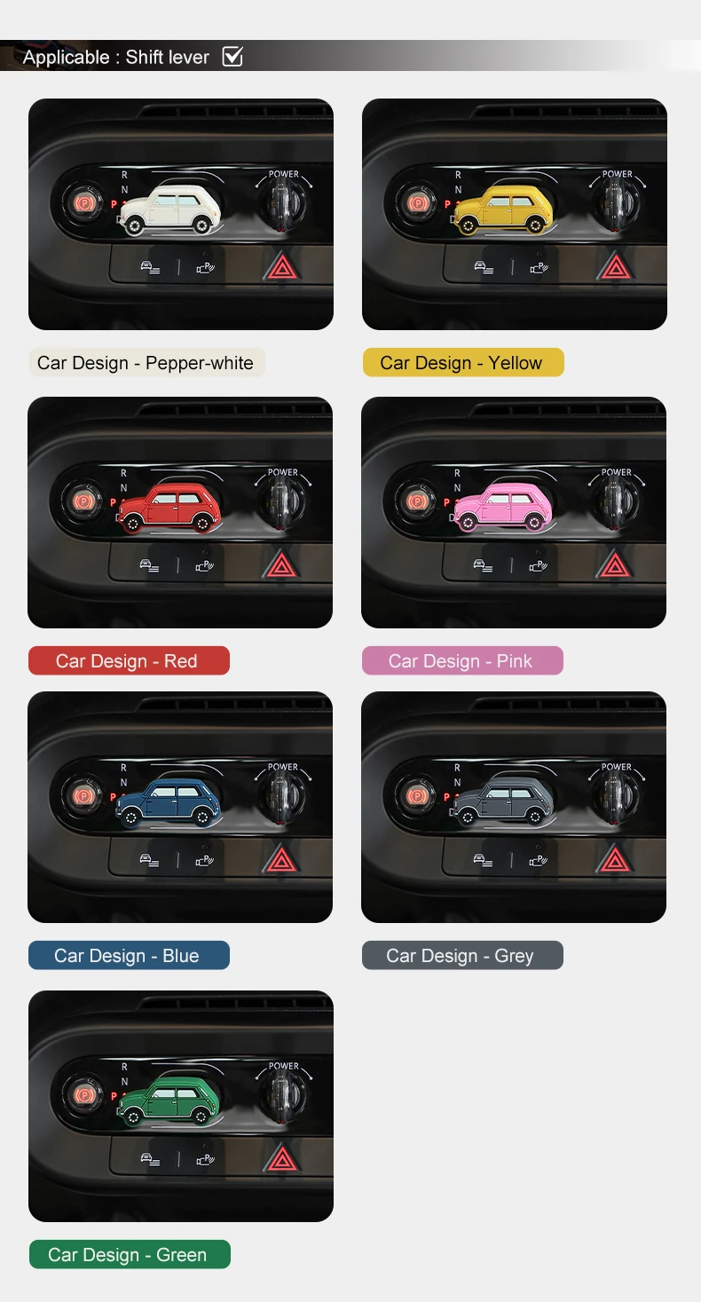 Silikon-Schutzabdeckung für die Mittelkonsole des Mini Cooper J01 F05 F65 F66 U25 F67, Zierstück für den Start-Stopp-Knopf – Detail 19