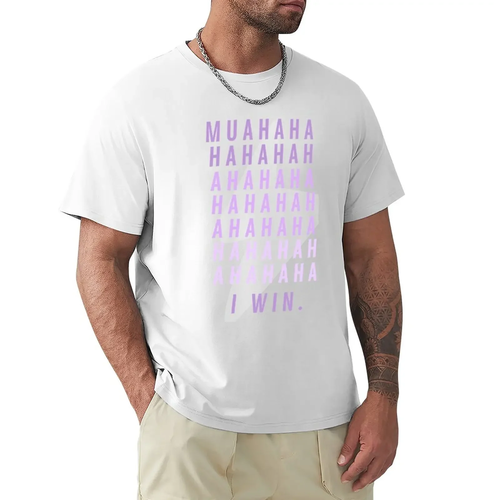 

Yzma Cat Muahahaha I Win T-Shirt funnys plus sizes quick-drying oversized t shirts for men