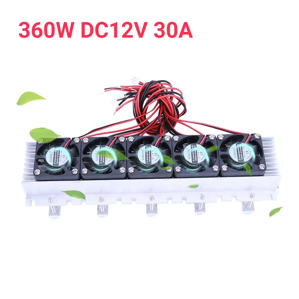 360W 30A DC 12V Air Conditioner Temperature Controller Thermoelectric Peltier Refrigeration Cooler Semiconductor Cooling System