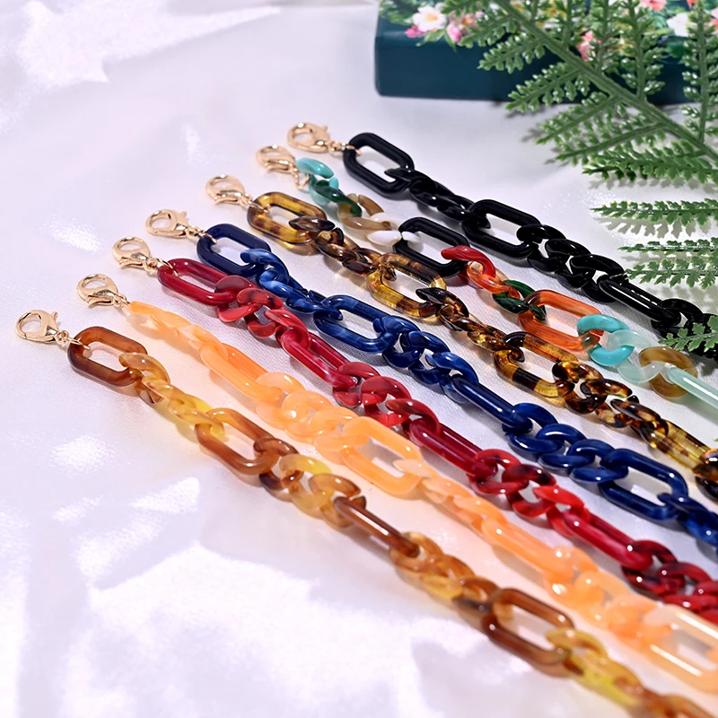 New Design Acrylic Eyeglass Chain Lanyard Trendy Sunglasses Reading Eyewear Chain Glasses Accessories MOON GIRL Design