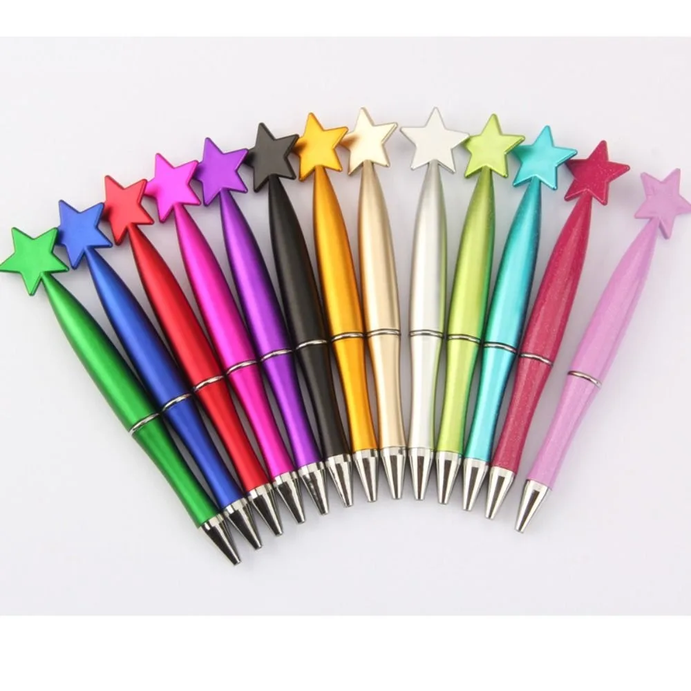 Pentagram Creative Ballpoint Pen Smooth Cute Star Shaped Pen Office Stationery Supplies Gel Ink Rollerball Pens Christmas Gift