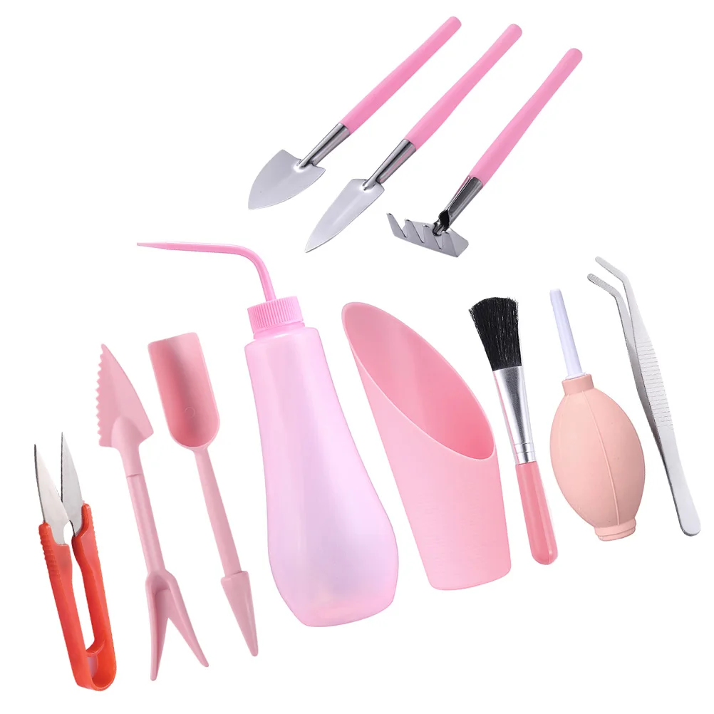 

Gardening Tool Kit Plastic Iron Materials Lightweight H Portable Planting Flower Tools Mini Succulent Supplies Yard