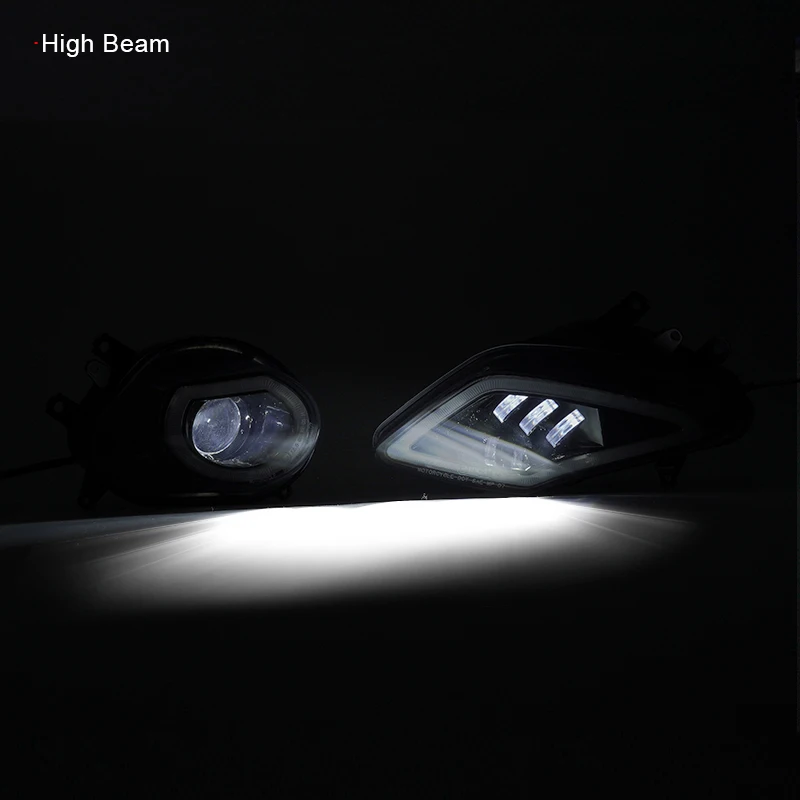 LED Headlight with Halo Angel Eye for B-MW S1000RR 2010-2014