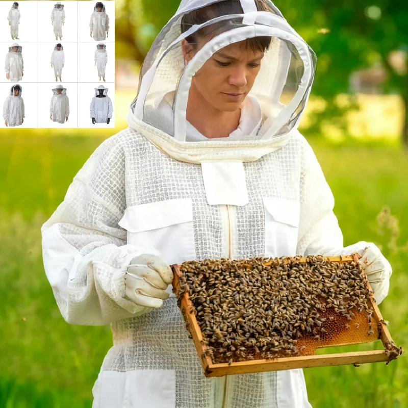 

Beekeeping Clothing Beekeeper Suit Ventilated Beekeeping Suit with Veil Hat Beekeeper Clothing Anti Bee Suit Beekeeper Costume