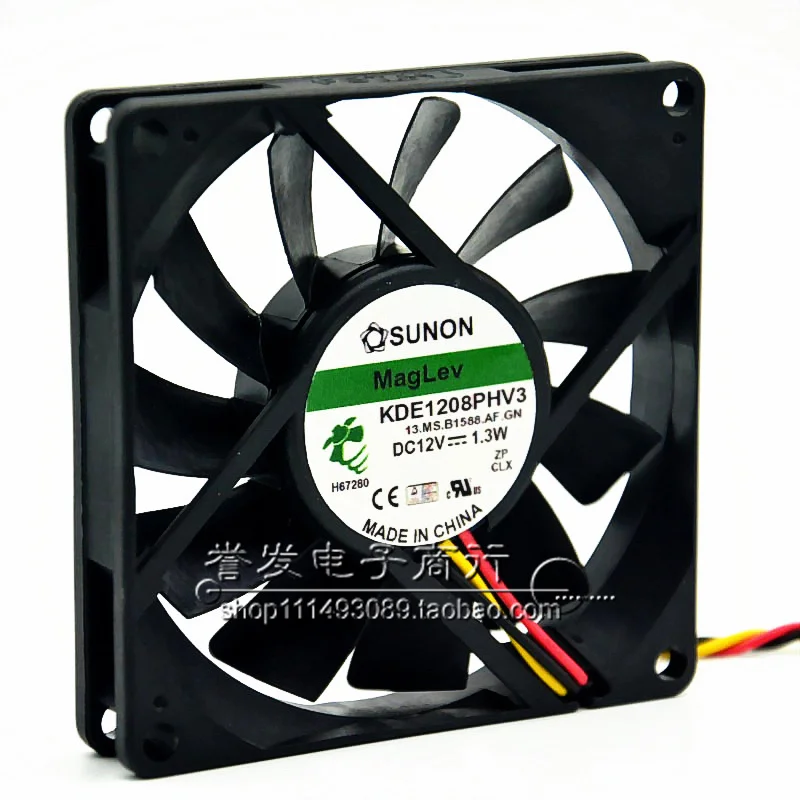 NIEUWE ORIGINELE KDE1208PHV3 12 V 1.3 W 8015 80x80x15mm KOELVENTILATOR RADIATOR