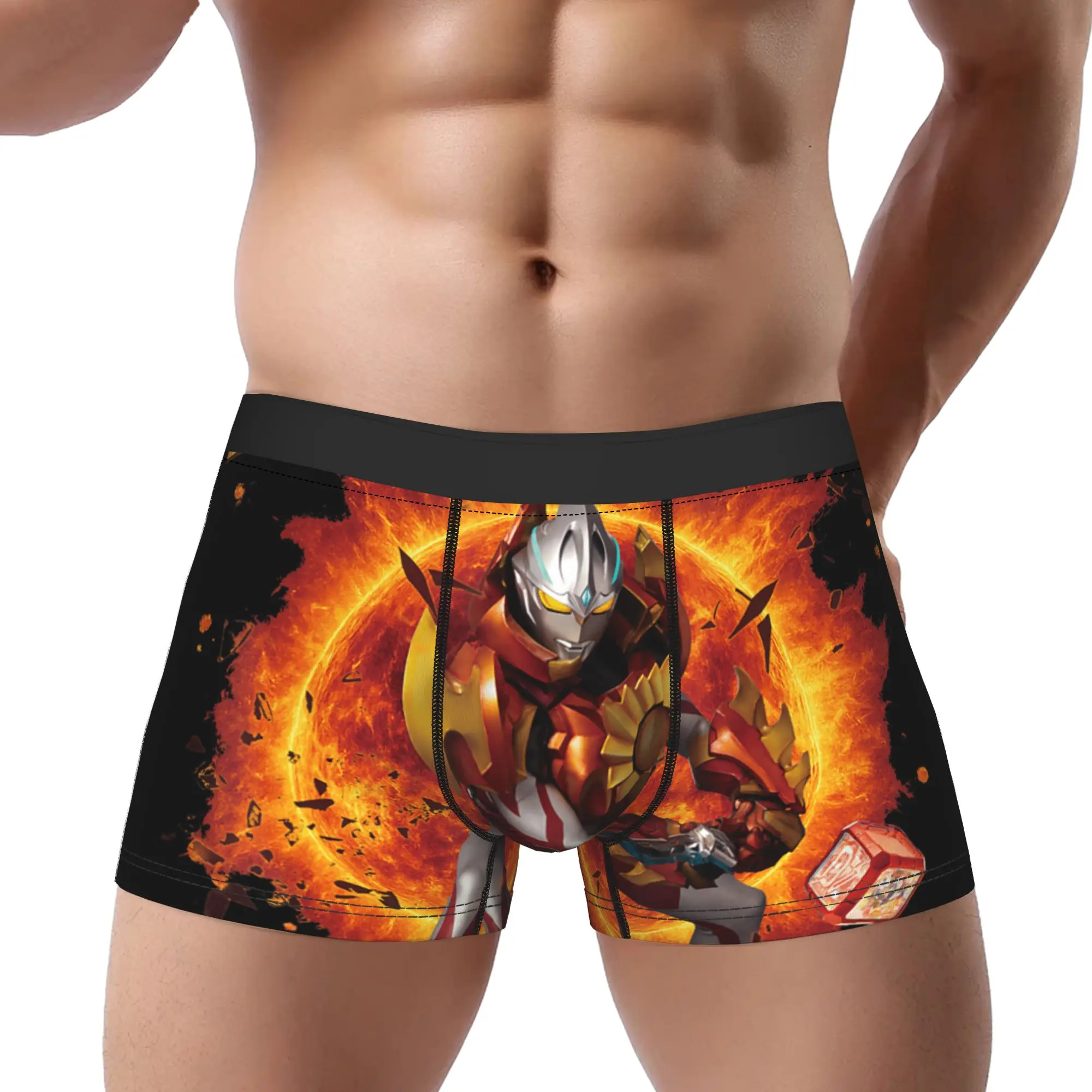 

Трусы-боксеры Bandai ULTRAMAN ARC Ultraman Arc Solis Armor, мужские трусы, удобные шорты, боксеры-брифы