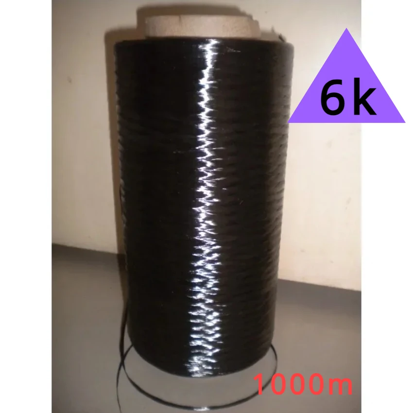 6k Carbon Fiber Roving Yarn Filament Conductive Heating Filament 4410MPa 1000M