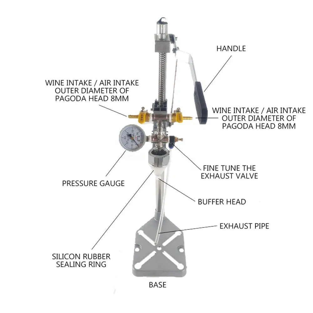 Pengisi Tekanan Bir Peralatan Pembotolan Penghilang Busa PET, Kaca, Botol Stainless Steel Mesin Pengisian Tekanan Cair yang Dapat Disesuaikan