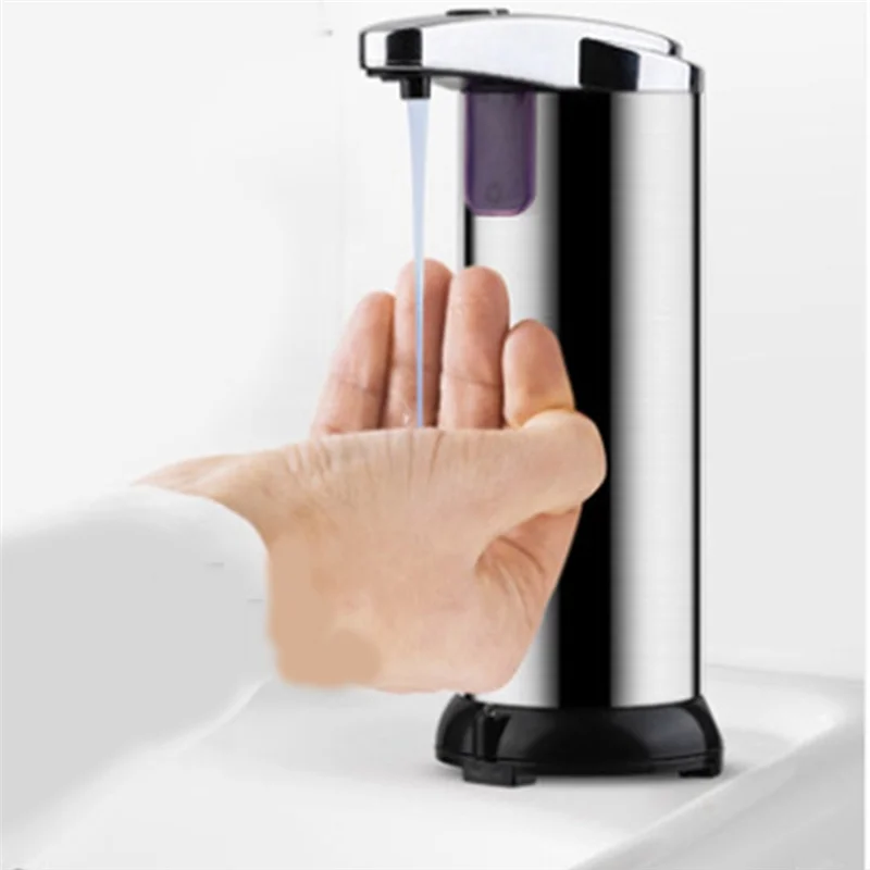 Automatic Soap Dispenser Touchless with Waterproof Base, 250Ml Liquid Soap Dispenser for Kitchen Bathroom Hotel