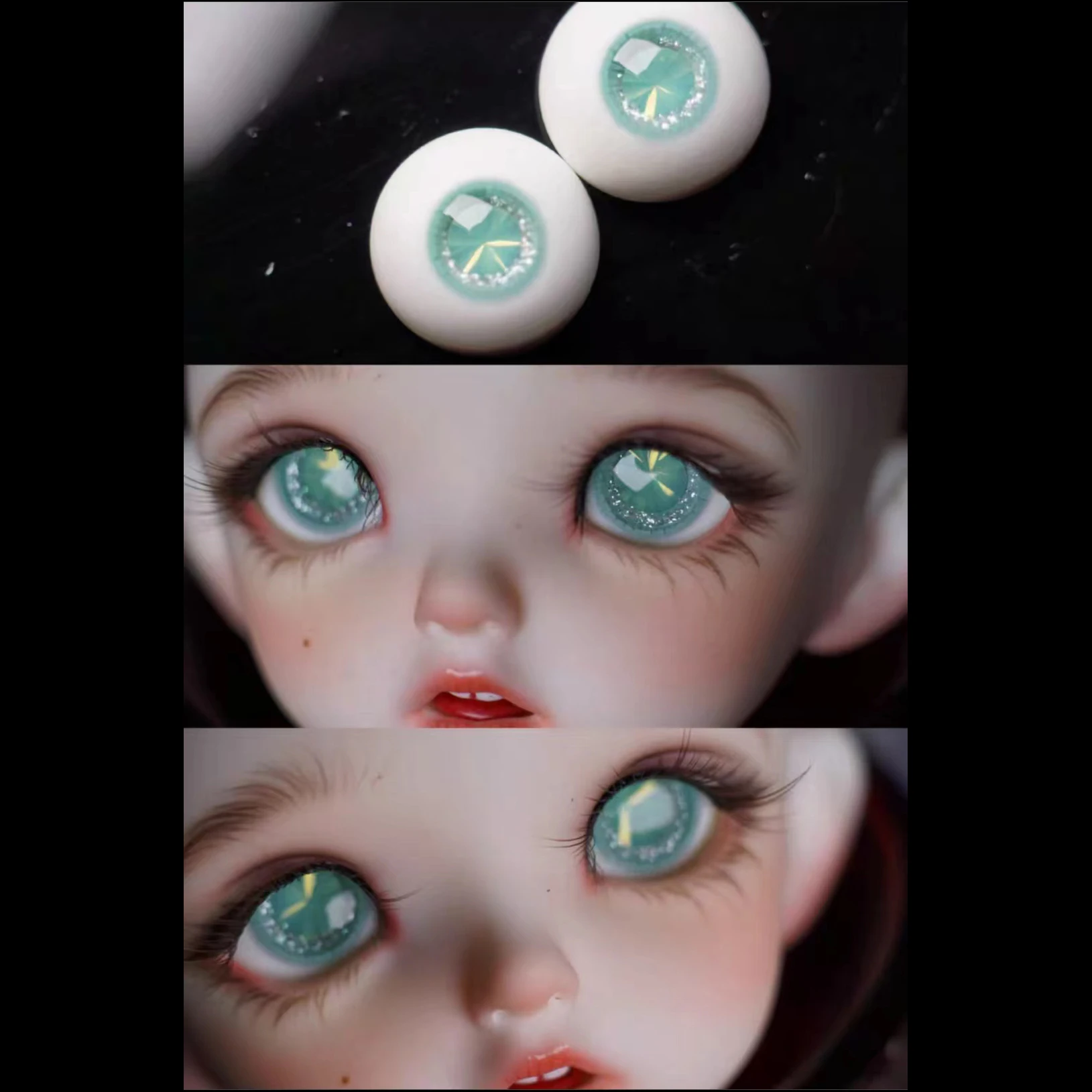 Harz Augen Puppe Augapfel DIY Handgemachte Augapfel Für 1/6 1/8 1/3 BJD Puppe OB11 10mm/12mm/14mm/16mm Puppe Zubehör Augapfel – Detail 6