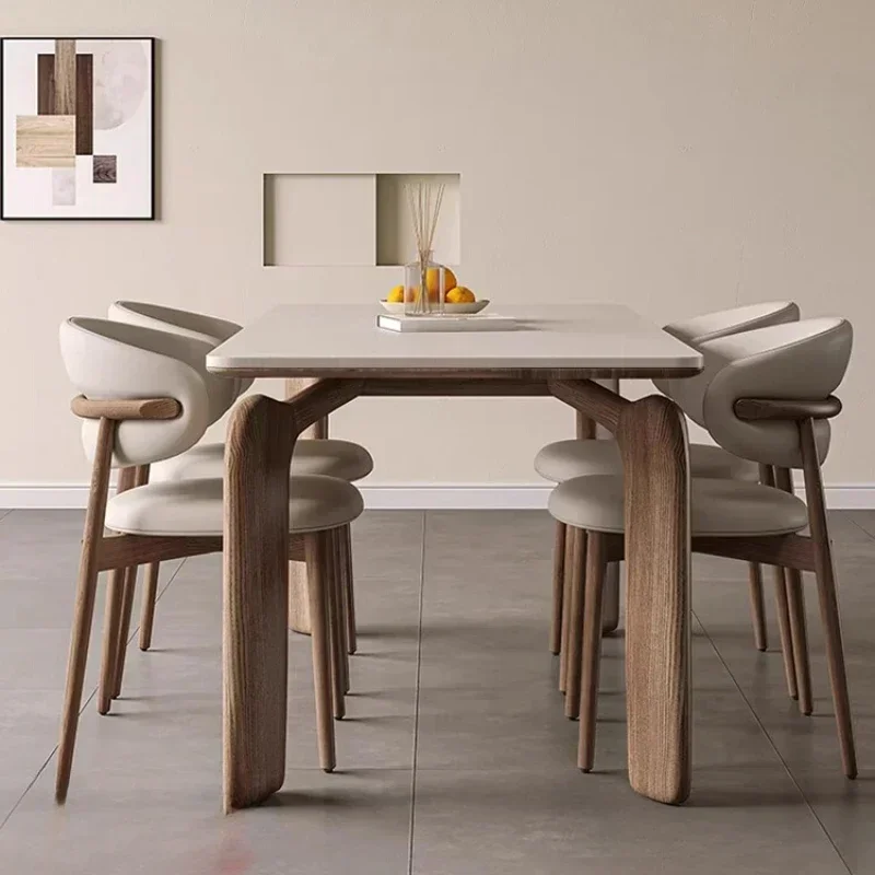 Corner Island Dining Table Auxiliary Service Designer Meeting Marble Dining Table Low Square Large Mesa Plegables Furniture CC