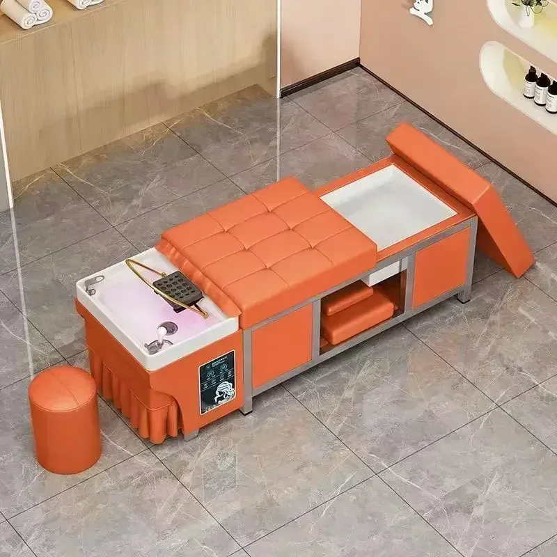 مخصص لصالون التجميل، رأس تخزين المياه، العلاج الطبيعي، درجة حرارة ثابتة، دوران المياه، سرير شامبو التبخير