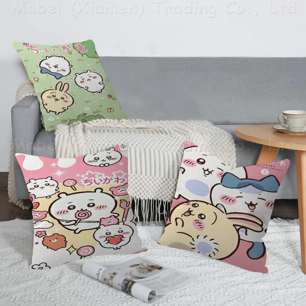 

Kawaii C-Chiikawa Usagi Personalized Pillow Cover Kids Bedroom Wild Party Decor Pillowcase Kid Birthday Shower Gift