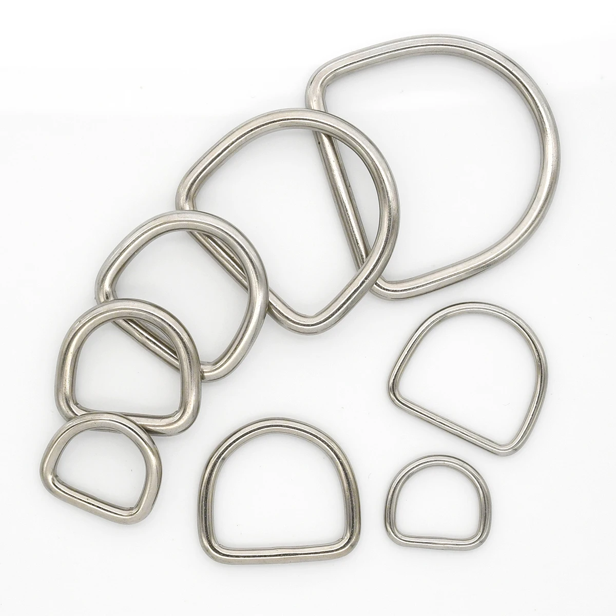 1piece Stainless D Ring Dee Buckle Clasp for Webbing Backpack Leather Craft Bag Parts Strap Belt Purse Pet Collar Accessories