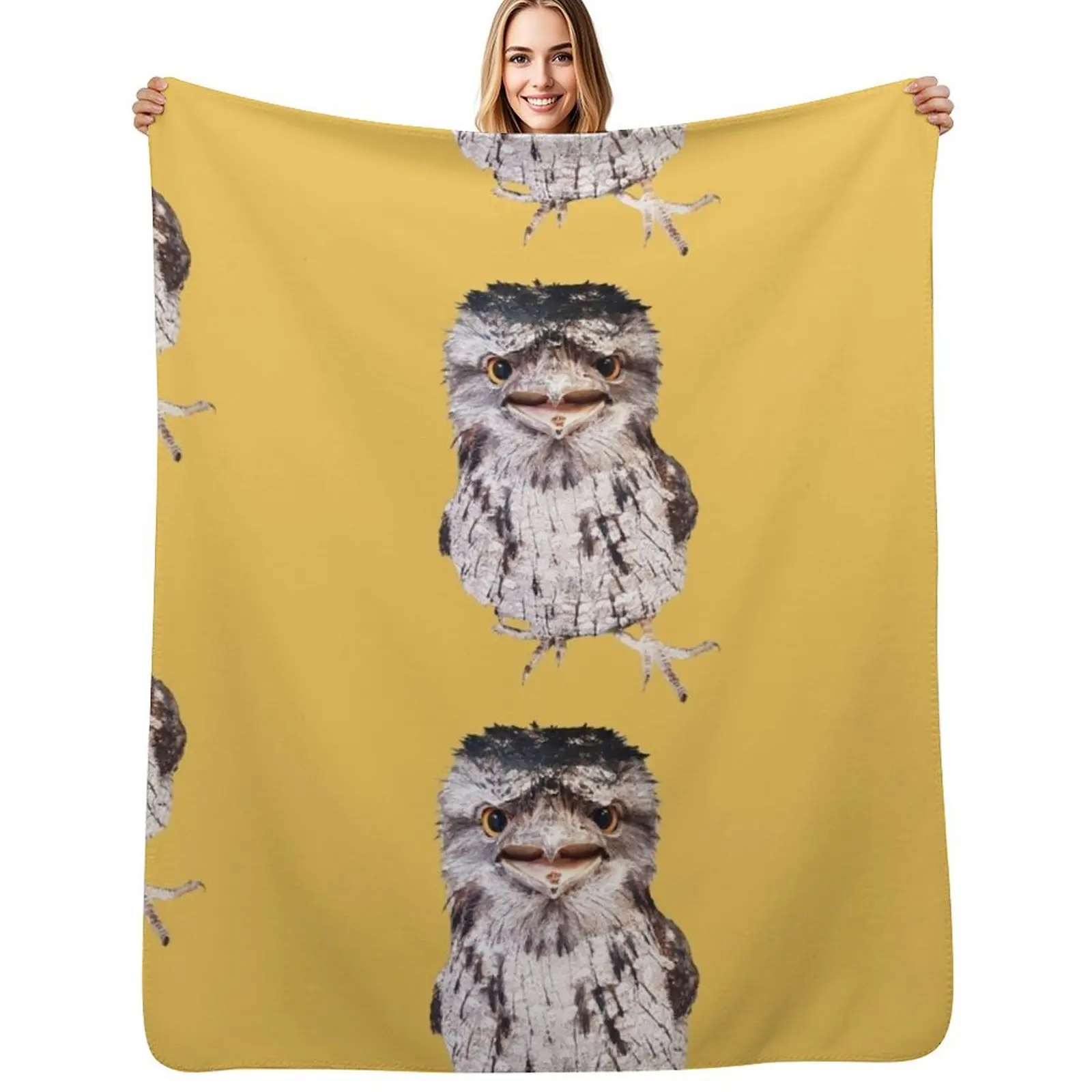 

Bird Tawny Frogmouth Throw Blanket Luxury Brand Sleeping Bag Baby Blankets