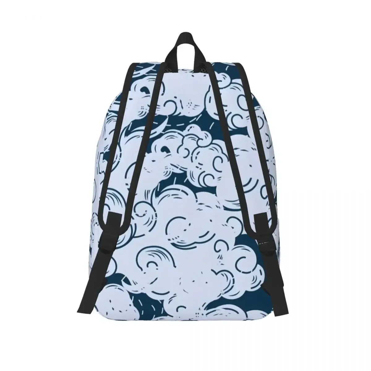 Cute Cloud Cartoon Backpack Student Unisex Abstract Geometric Lightweight Backpacks School Bags College Rucksack for Hiking