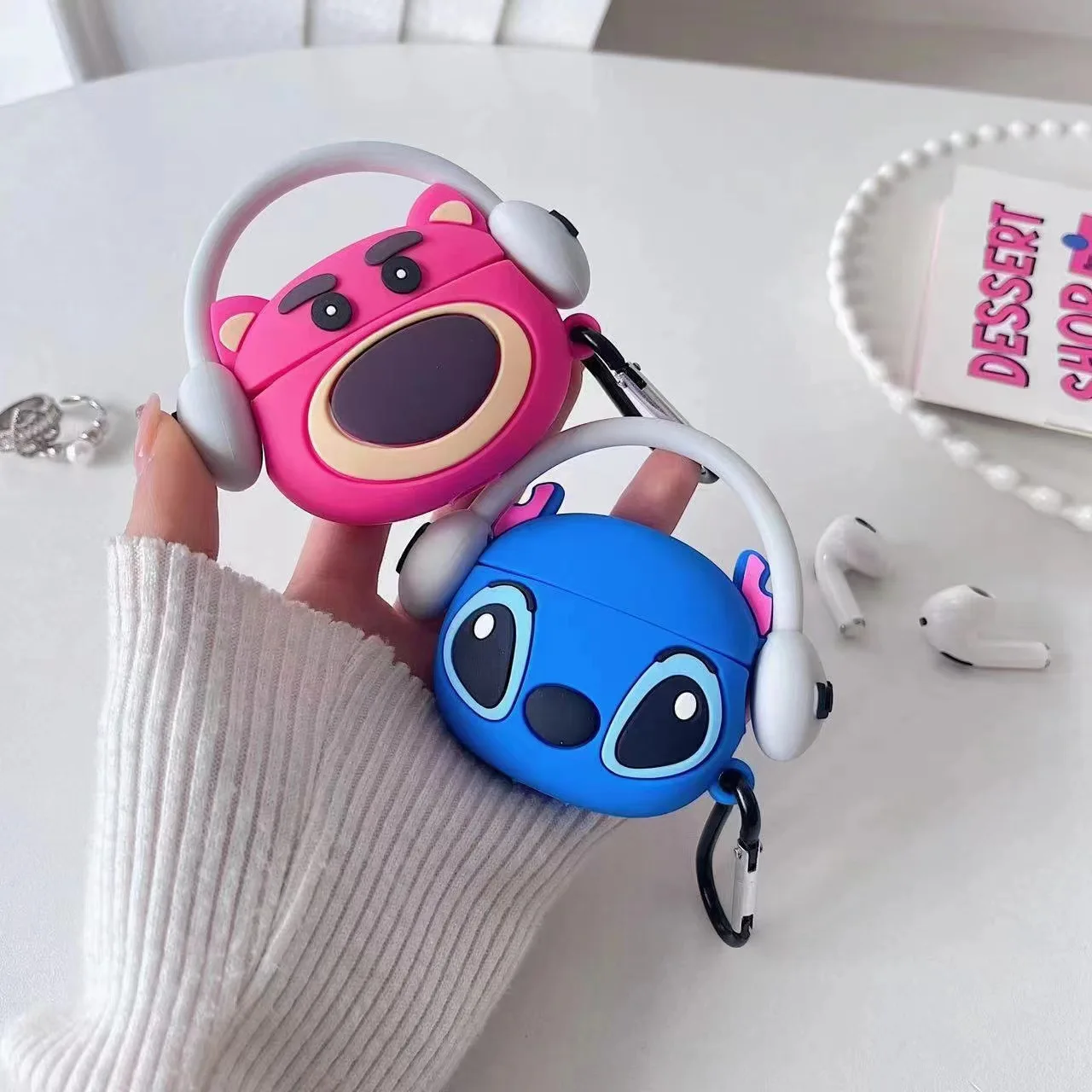 For Airpods Pro 2 Case,Cute Music Kuromi Sitich Lotso Case For Airpods Pro,Soft Silicone Earphone Cover For Airpods 1/2 Case