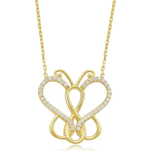 Alegra 925silver Infinity Butterfly Women 'S Necklace