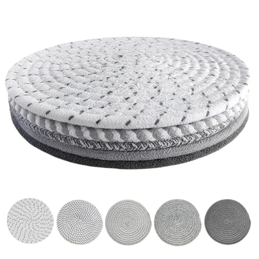 

8 Ih термостойкие подставки для горячей посуды, 5 упаковок, хлопчатобумажные подставки для кастрюль, набор подставок для кухонной столешницы, защита для стола для дома