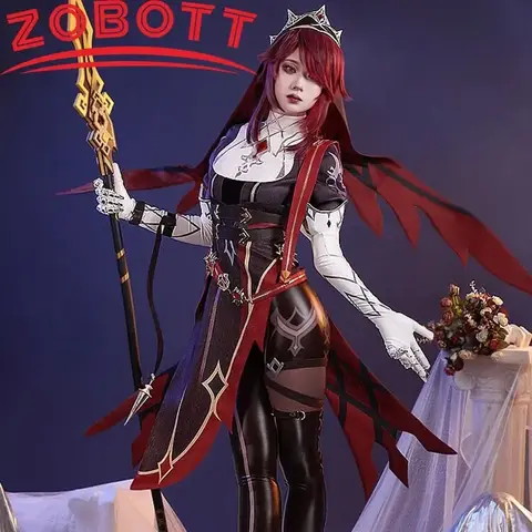Genshin Impact Rosaria Cosplay Game Suit Costume Dress Uniform Anime Special for Halloween Costumes Women Outfit Customized