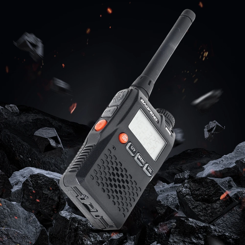 Baofeng UV-3R Two Way Radio 136-174MHz & 400-470MHz Mini Portable FM Radio Dual Display Ham FM Transceiver 99 Channel VOX