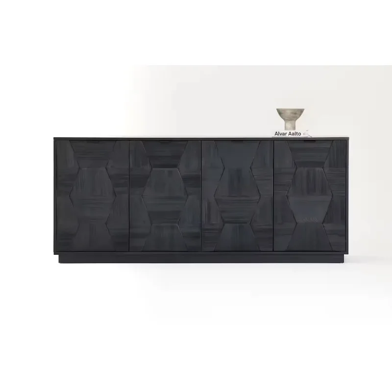 

Modern Scandinavian Solid Birch Sideboard Farmhouse Furniture Hotel Restaurant Living Room Storage Cabinet