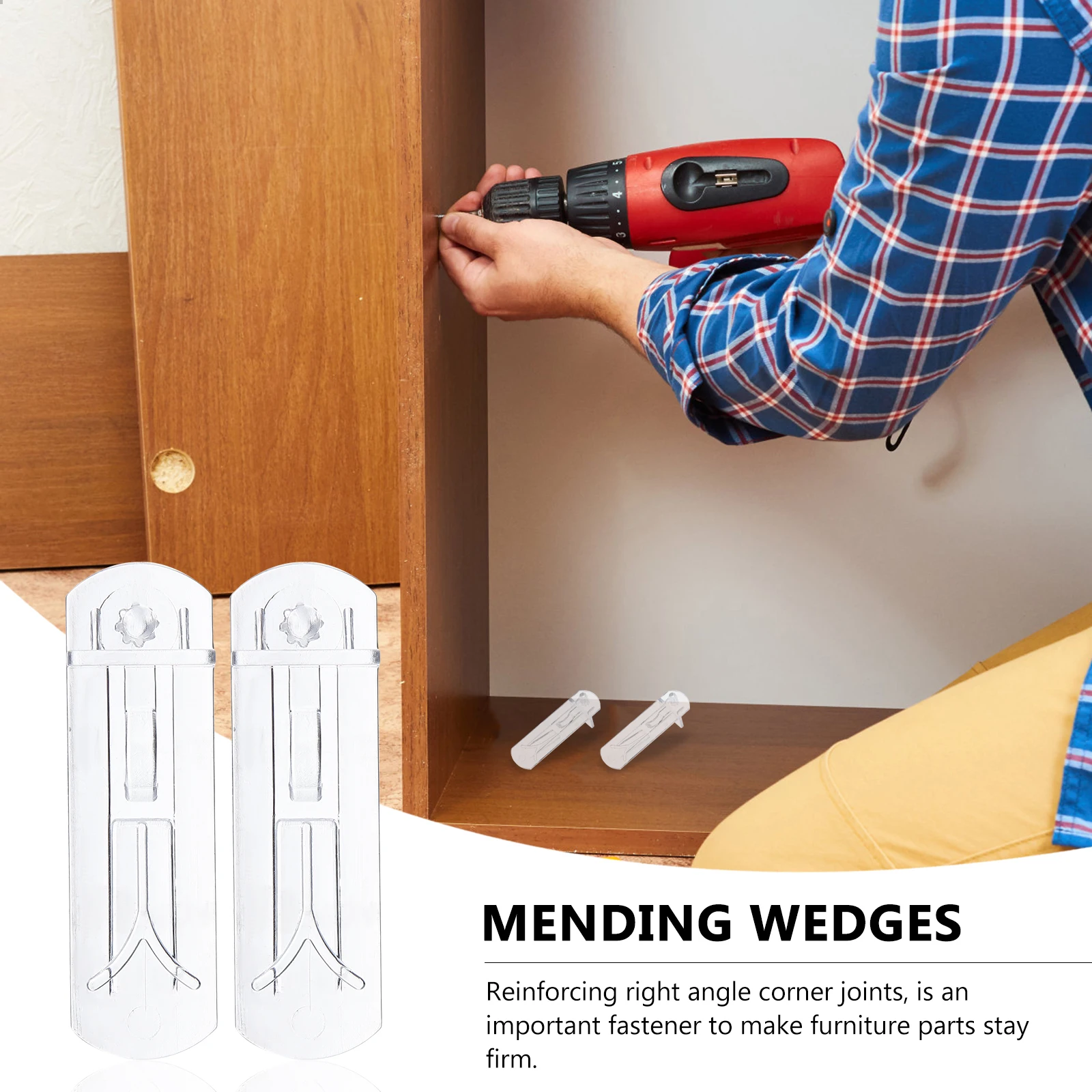 

20pcs Support Plastic Cabinet Adjustable Brackets Heavy Duty Shelf Clips for Wood Shelves Locking Shelf Pegs Bedroom Storage